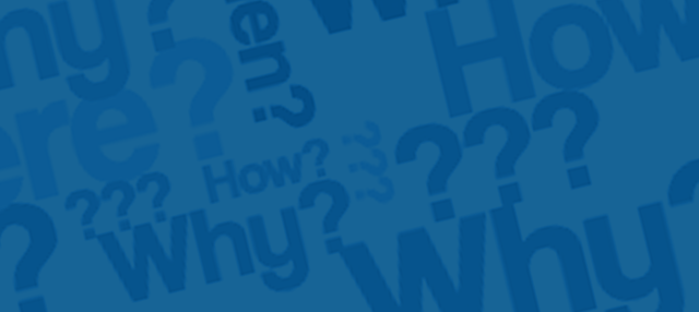 Blue headed with question words overlaid in a darker blue