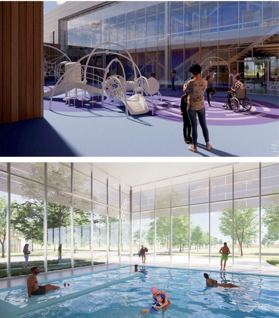 Renderings of the new LifeScape Facility